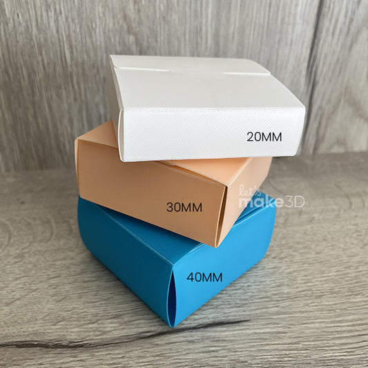 Set 3 Foldable Box STL File 20/30/40mm – Fast & Functional