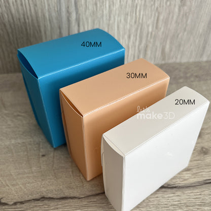 Set 3 Foldable Box STL File 20/30/40mm – Fast & Functional