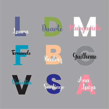 Letras Personalizadas Decorativas com Nome